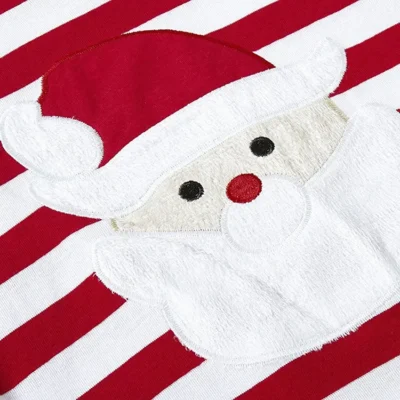 Striped Boys Girls 2 Piece Christmas Pajamas Set 100% Cotton Pjs - Image 3