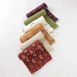 Neutral printed baby bamboo cotton blanket - Image 5