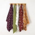 Neutral printed baby bamboo cotton blanket - Image 4