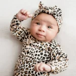Baby knot Gown set bamboo jersey super comfy cusmized print - Image 3