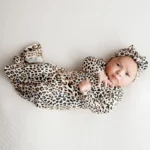 Baby knot Gown set bamboo jersey super comfy cusmized print - Image 2