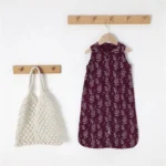 Newborn unisex baby gown muslin customize color print - Image 3