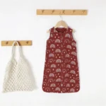 Newborn unisex baby gown muslin customize color print - Image 6