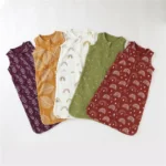 Newborn unisex baby gown muslin customize color print - Image 2