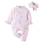 Children's long sleeved one-piece pajamas