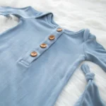 Wholesale Newborn Baby Knotted Gown Sleeping Bag with Hat private label - Image 5