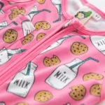 Bulk Baby 100% Organic Cotton One-Piece Romper sleeveless Zip Front Pajamas - Image 5