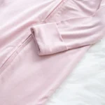 Soft Bamboo Footie Pajamas Baby Zipper Closure Onesie Custom logo - Image 4