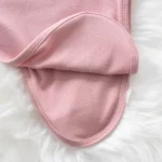 Newborn Baby Sleeper Gown Knotted Gown Baby Girl Pajamas with headband - Image 5
