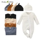 Soft Bamboo Footie Pajamas Baby Zipper Closure Onesie Custom logo - Image 8