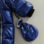 Wholesale OEM Snowsuit Romper Hood Footie Outwear Toddler Jumpsuit Down Coat Jacket - Image 3