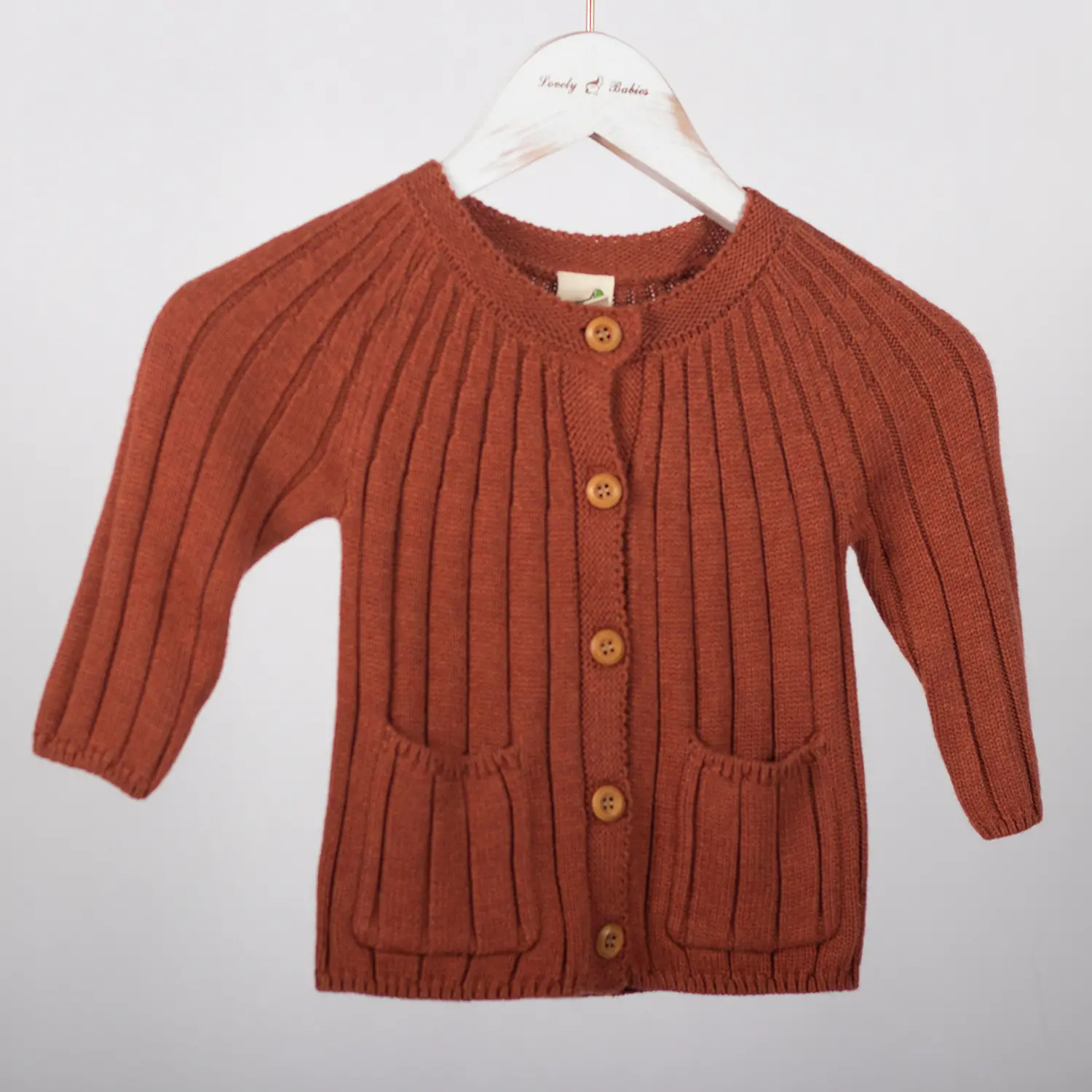 1583380531722559490-38 Private Lable Toddler Sweaters Warm Jacket Cotton Knit Cardigan Button Closure Coat Outwear - Image 1