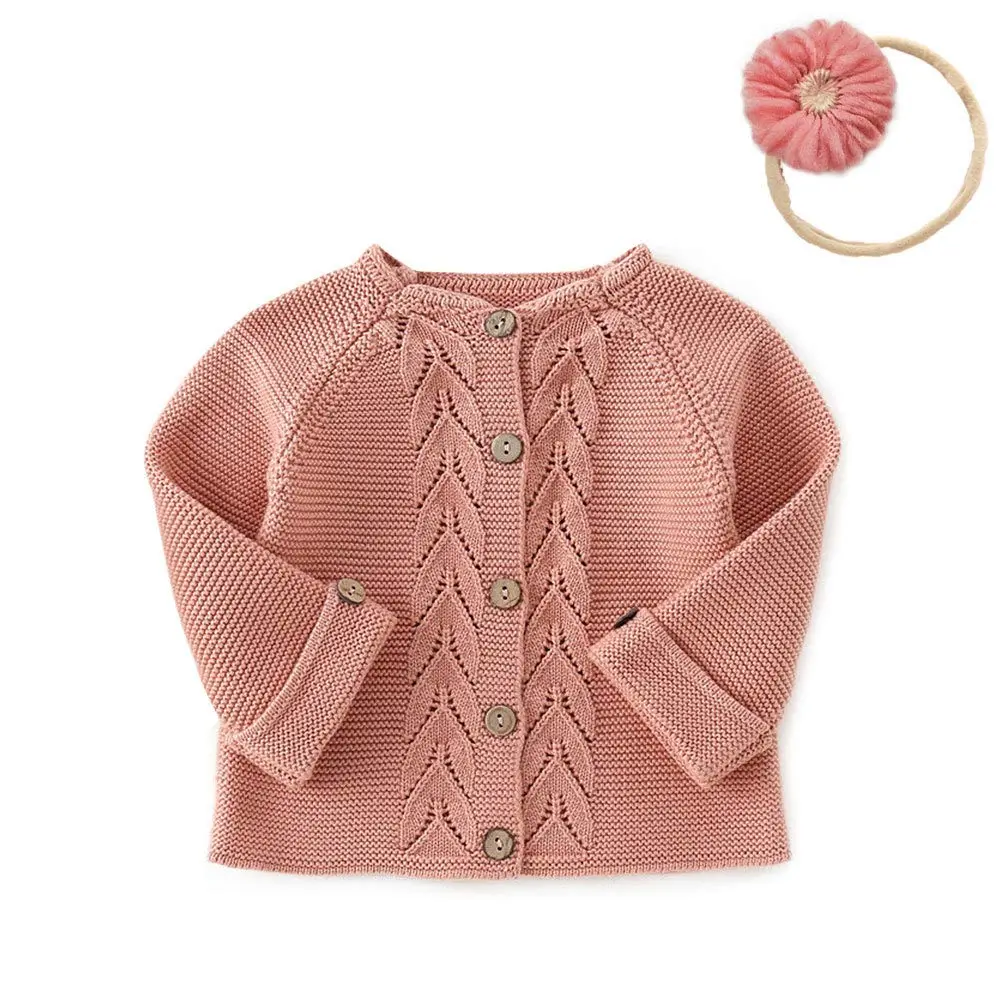 1585567733663637506-13 Custom Kids Baby Girls' Fall Winter Cardigan Sweaters Coats - Image 1