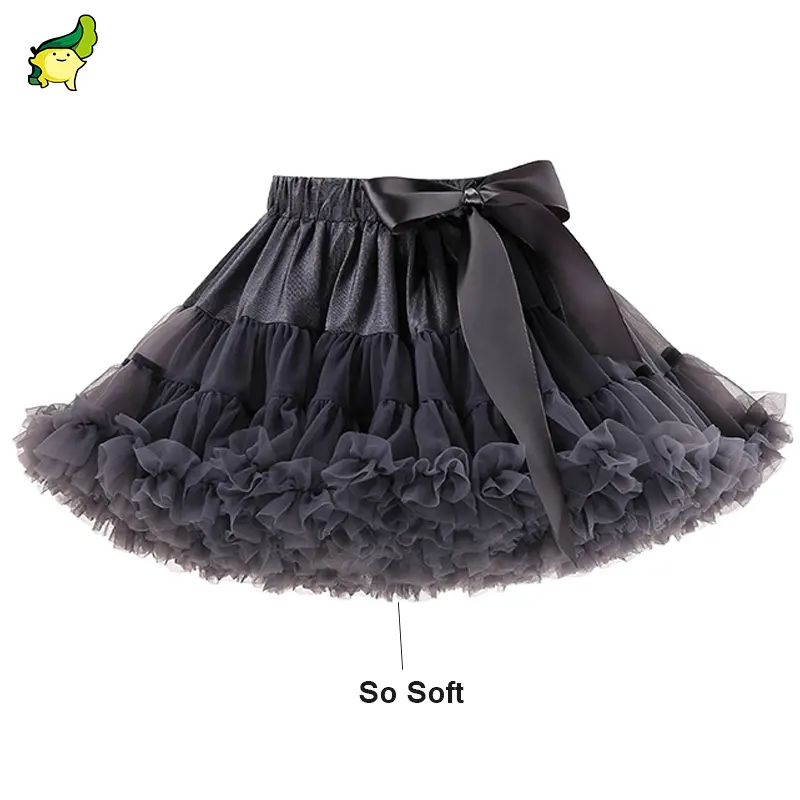 1627588533967536131-39 Wholesale Fluffy Short Tulle Ruffle Baby Girl Tutu Skirt - Image 1