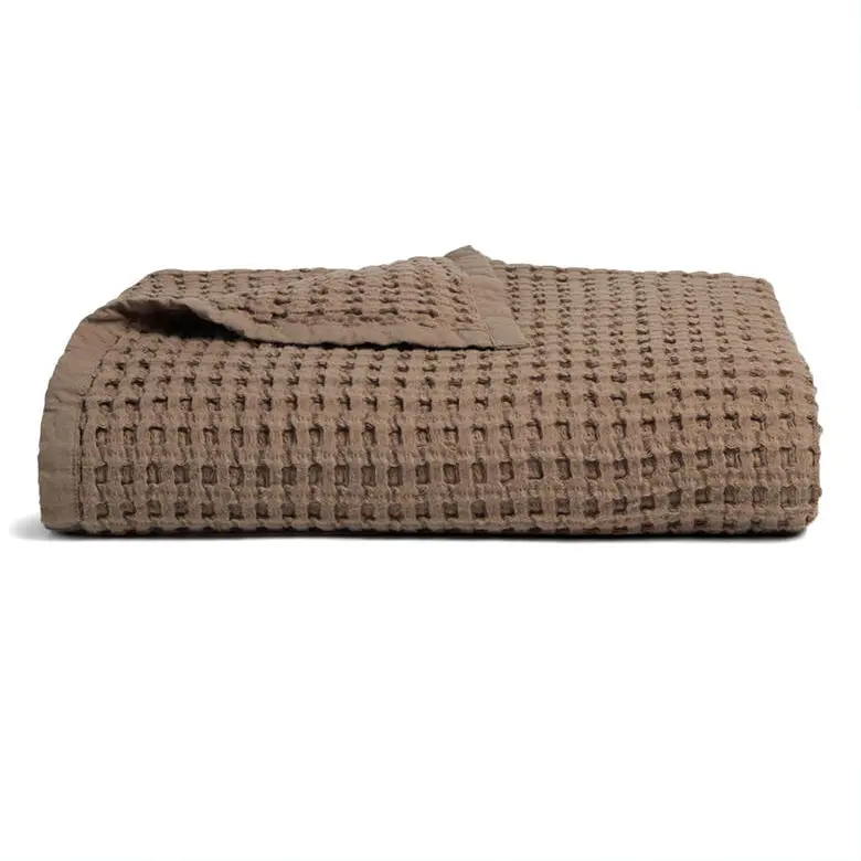 1671046593042780162-1 Private label Waffle Cotton Throw Blanket-Lovelybabies - Image 1