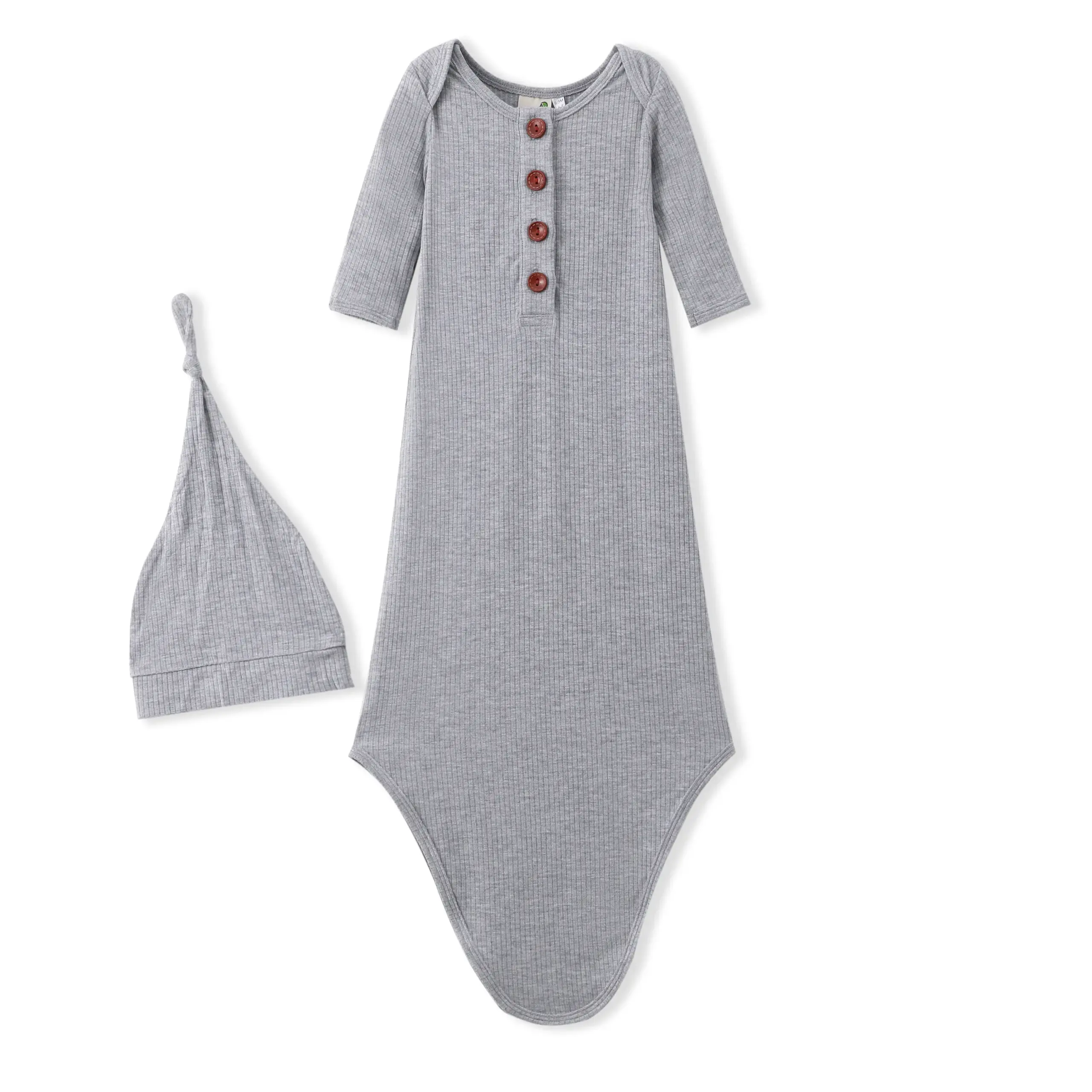 1691741695717191682 Custom Baby Boy Girl Long Sleeve Sleeping Bag Coming Home Outfit Nightgown Hat Set - Image 1