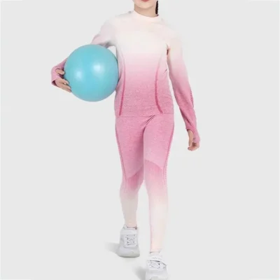 Girls seamless tight-fitting fitness pants Yoga pants supplier - Image 2