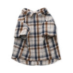 Vintage Plaid Dog Flannel Shirt - Soft Button-Up Pet Shirt with Pockets