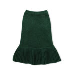 Forest Green Ruffled Dog Sweater Dress - Cozy Knit Pet Dress for Small & Medium Dogs - Image 2