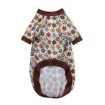 Retro Playful Pattern Dog T-Shirt - Soft Short-Sleeve Pet Tee