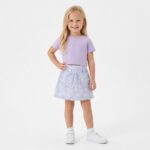 Pastel Ditsy Floral Skirt with Ruffled Accents for Girls - Image 3