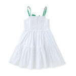 Juicy Fruit Series Tiered Cotton Dress with Appliqué Fruit Details - Image 2